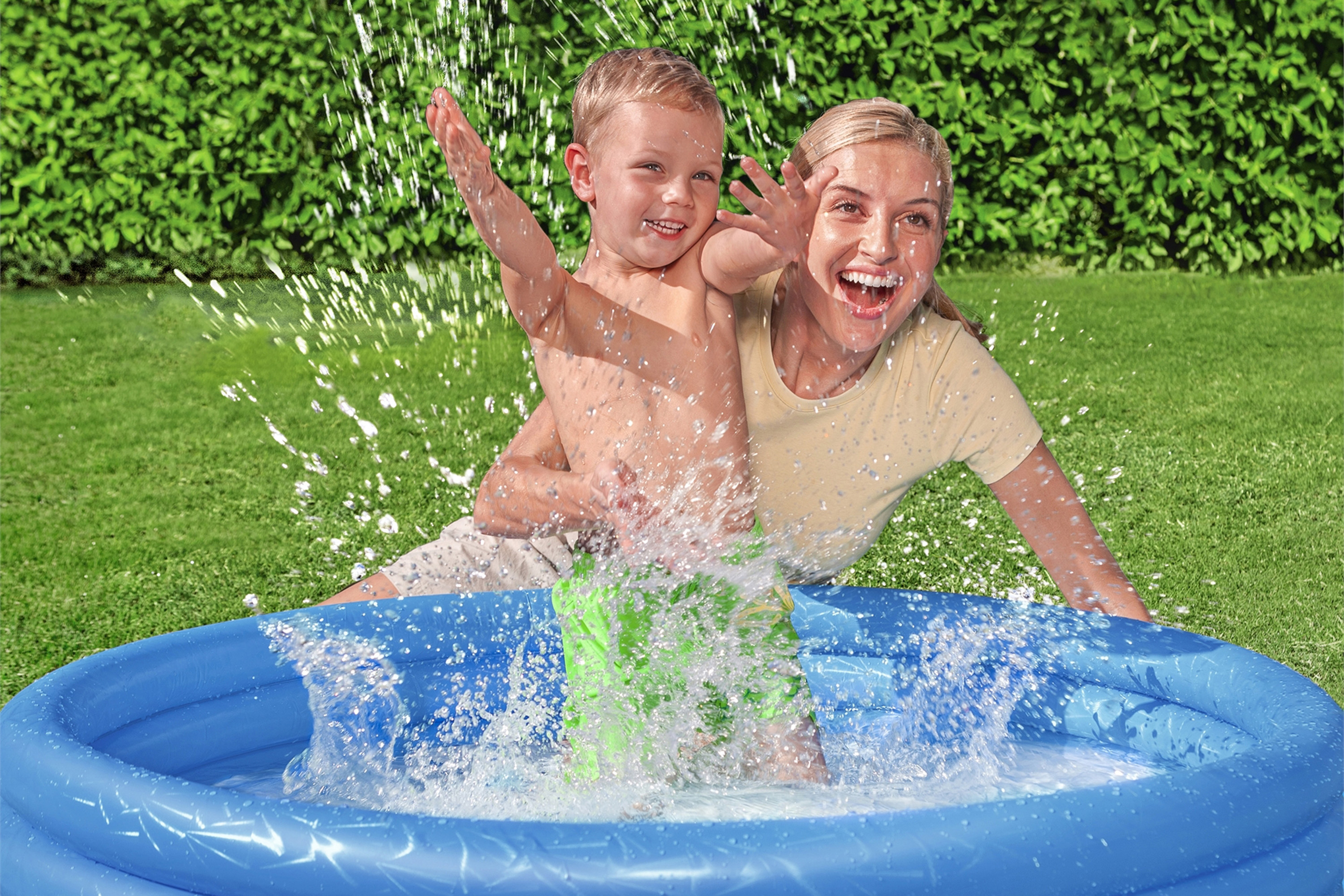 Planschbecken Splash 'n Smile™ Ø 102 x 25 cm, sortiert