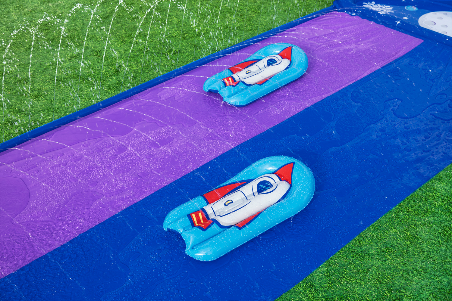 H2OGO!® 2-Personen-Rutsche Lunar Launch™ 488 x 138 cm