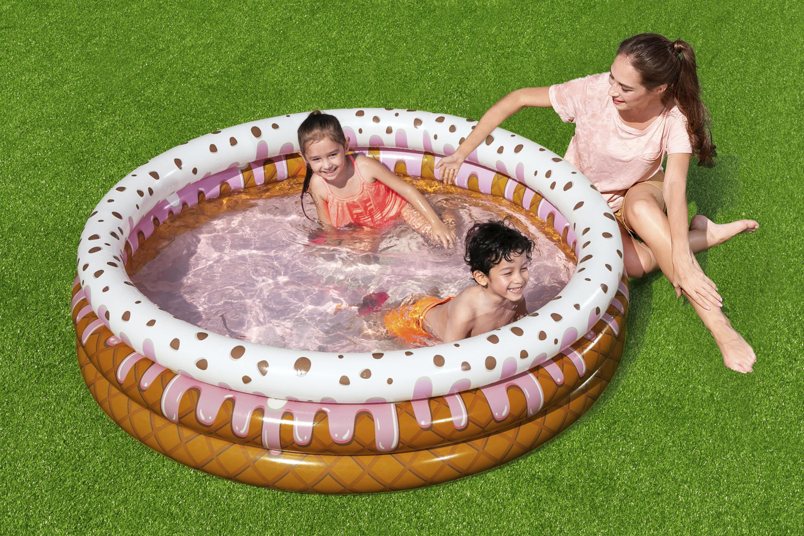 Bestway® ?63" x H15"/?1.60m x H38cm Sundae Funday Kiddie Pool