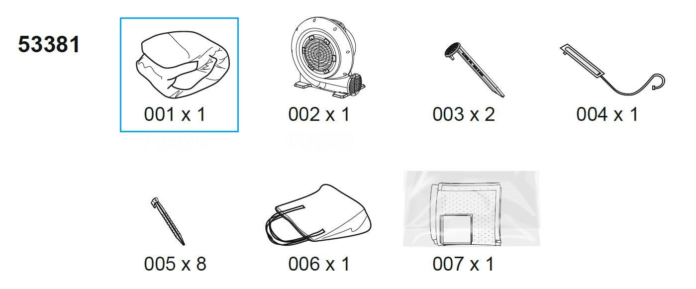 Bestway® Spare Part H2OGO!® Waterpark Beach Bounce (body only) 365 x 340 x 152cm