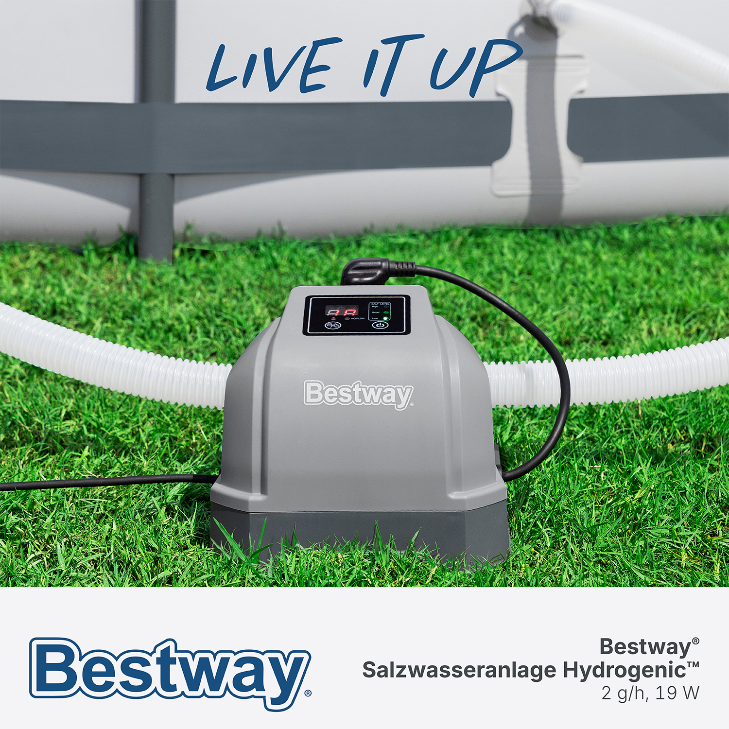 Salzwasseranlage Hydrogenic™ 2 g/h, 19 W