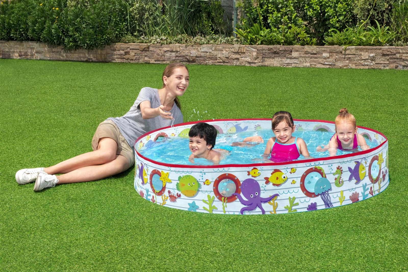Fill 'N Fun Planschbecken Unterwasserwelt Ø 152 x 25 cm
