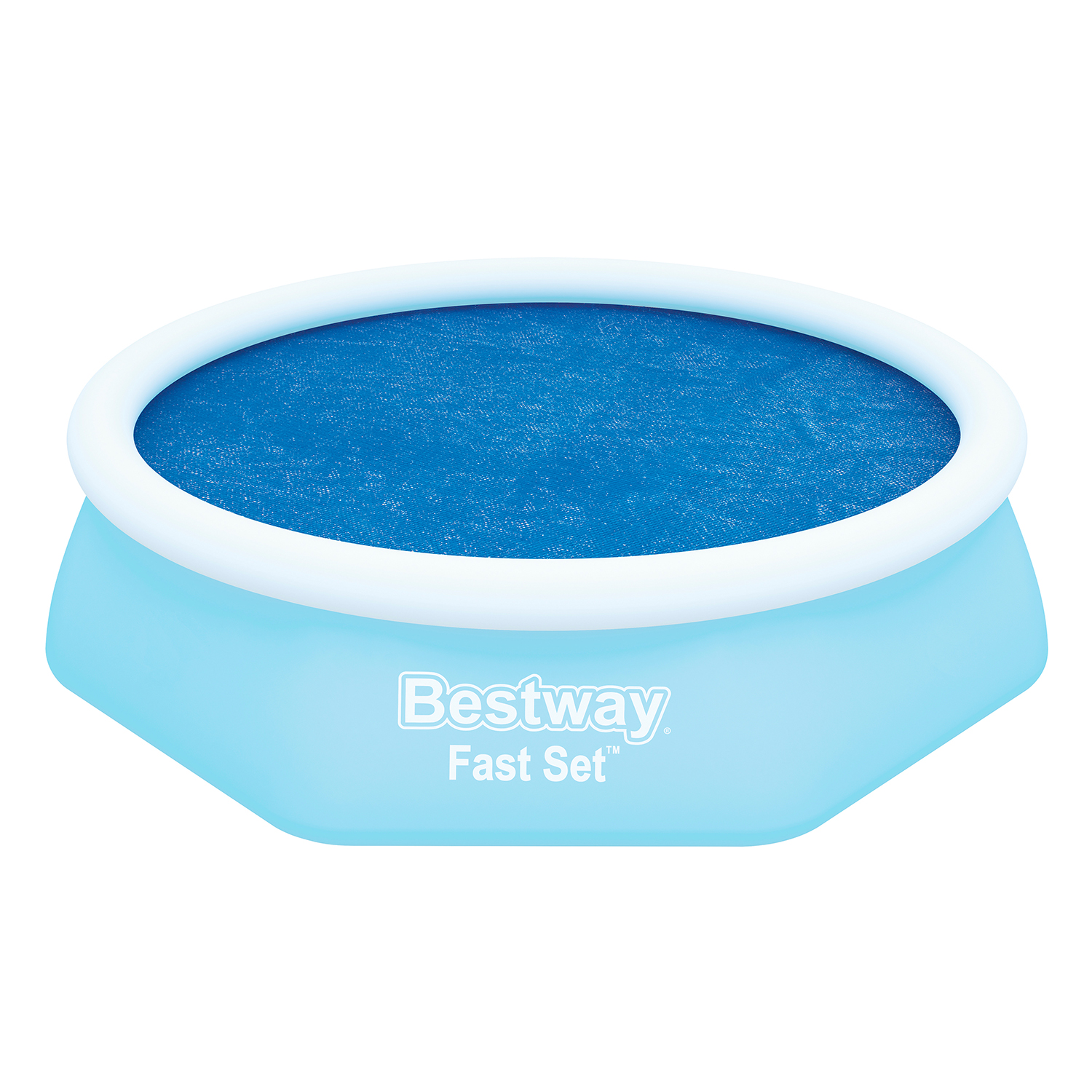 PE-Solarabdeckplane Ø 210 cm, blau, rund