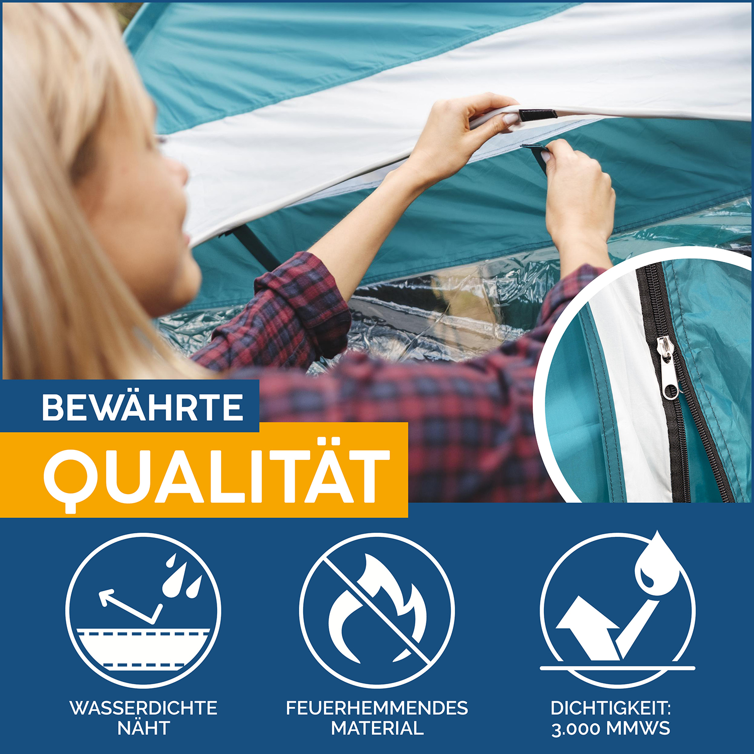 Pavillo™ 16'1"x12'6"x6'5"/4.9mx3.80mx1.95m Family Dome 6 Tent