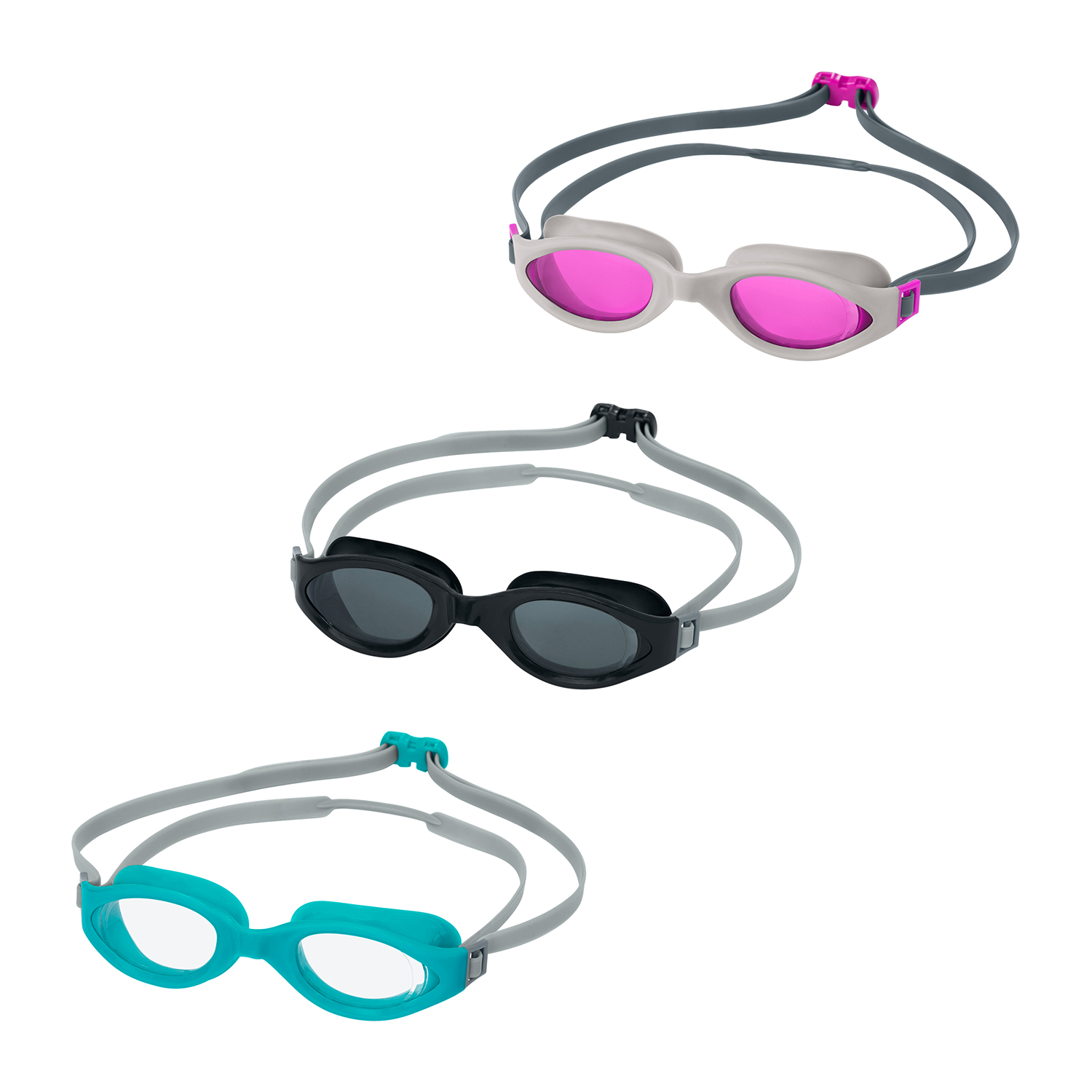 Accelera™ Schwimmbrillen ab 14 Jahren, 3er-Set