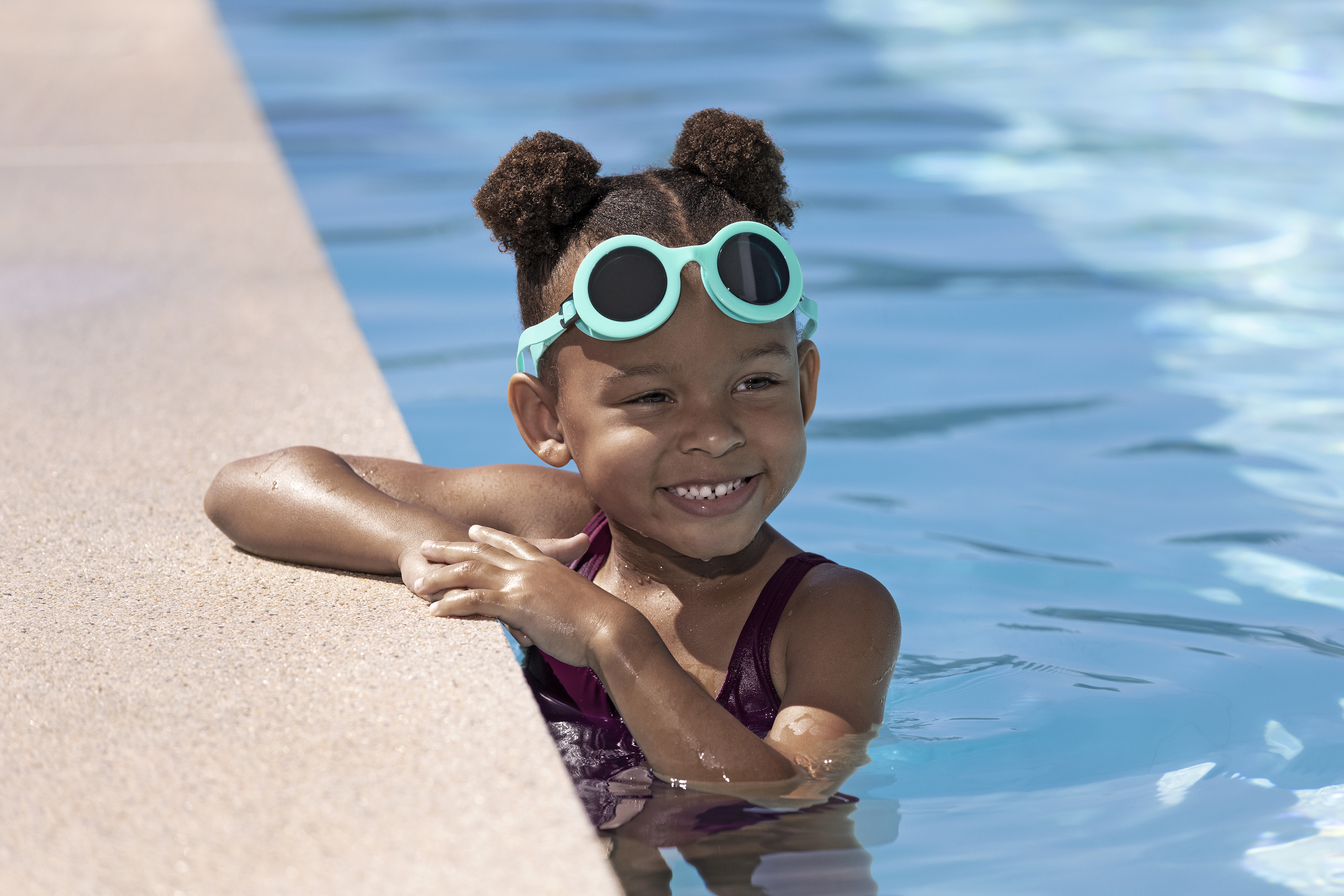 Schwimmbrille Aquashades™ ab 3 Jahren, Türkis