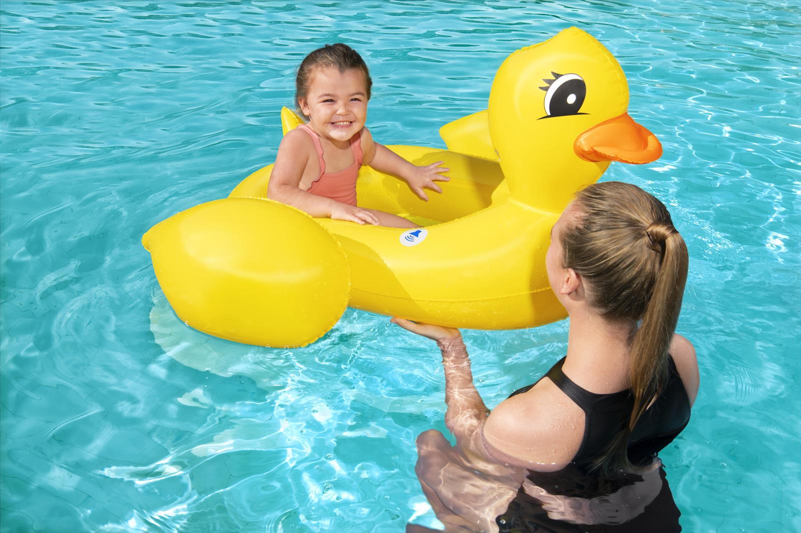 Funspeakers™ Kinder Schlauchboot Ente mit integriertem Lautsprecher 102 x 99 cm