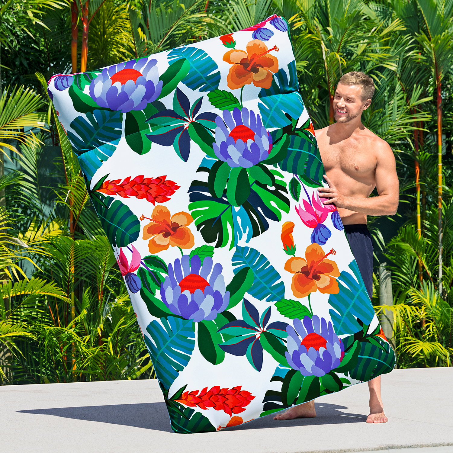 Luftmatratze Blissful Drifter™ mit Textilbezug 200 x 129 cm