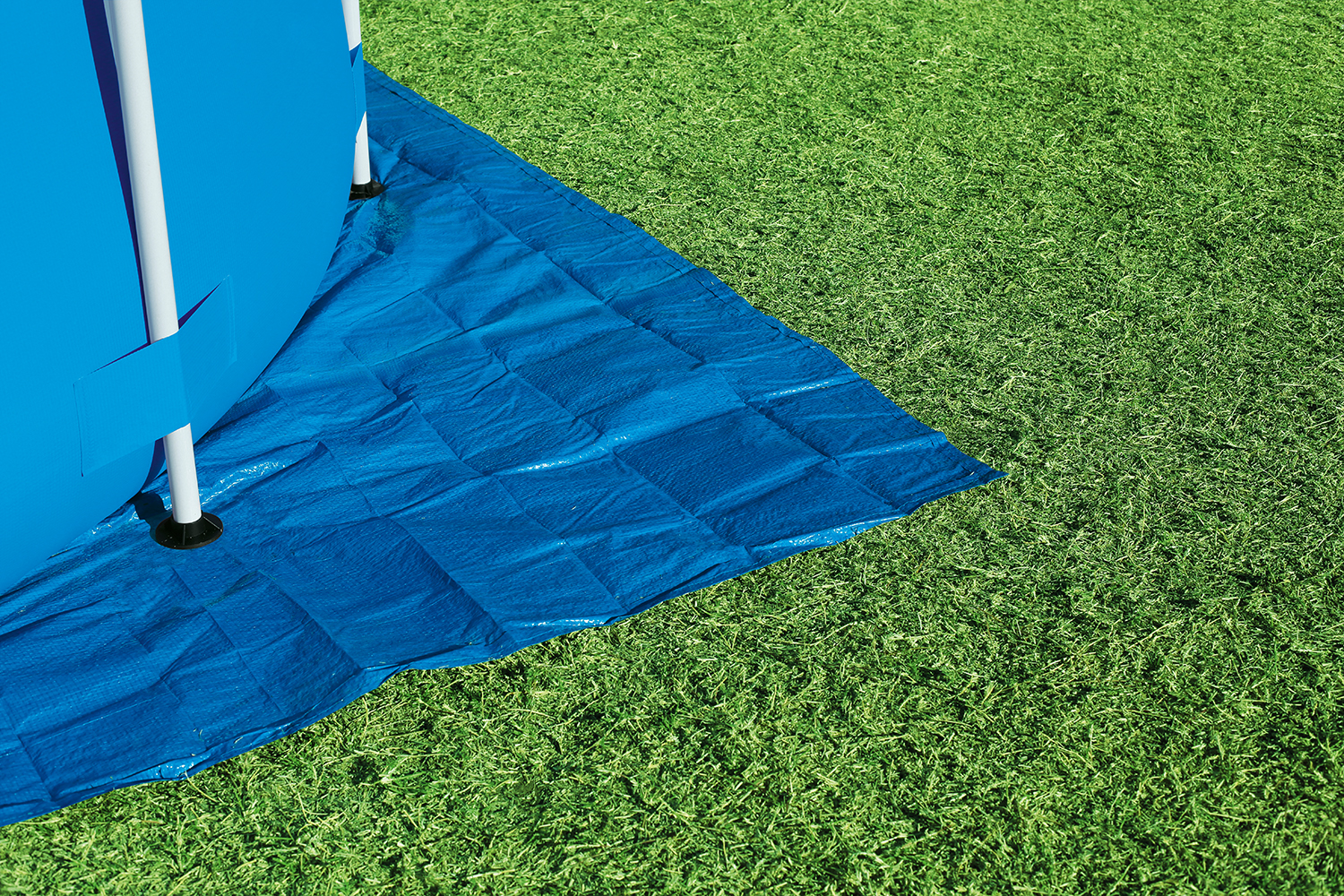Flowclear™ PE- Bodenplane 274 x 274 cm, blau, quadratisch