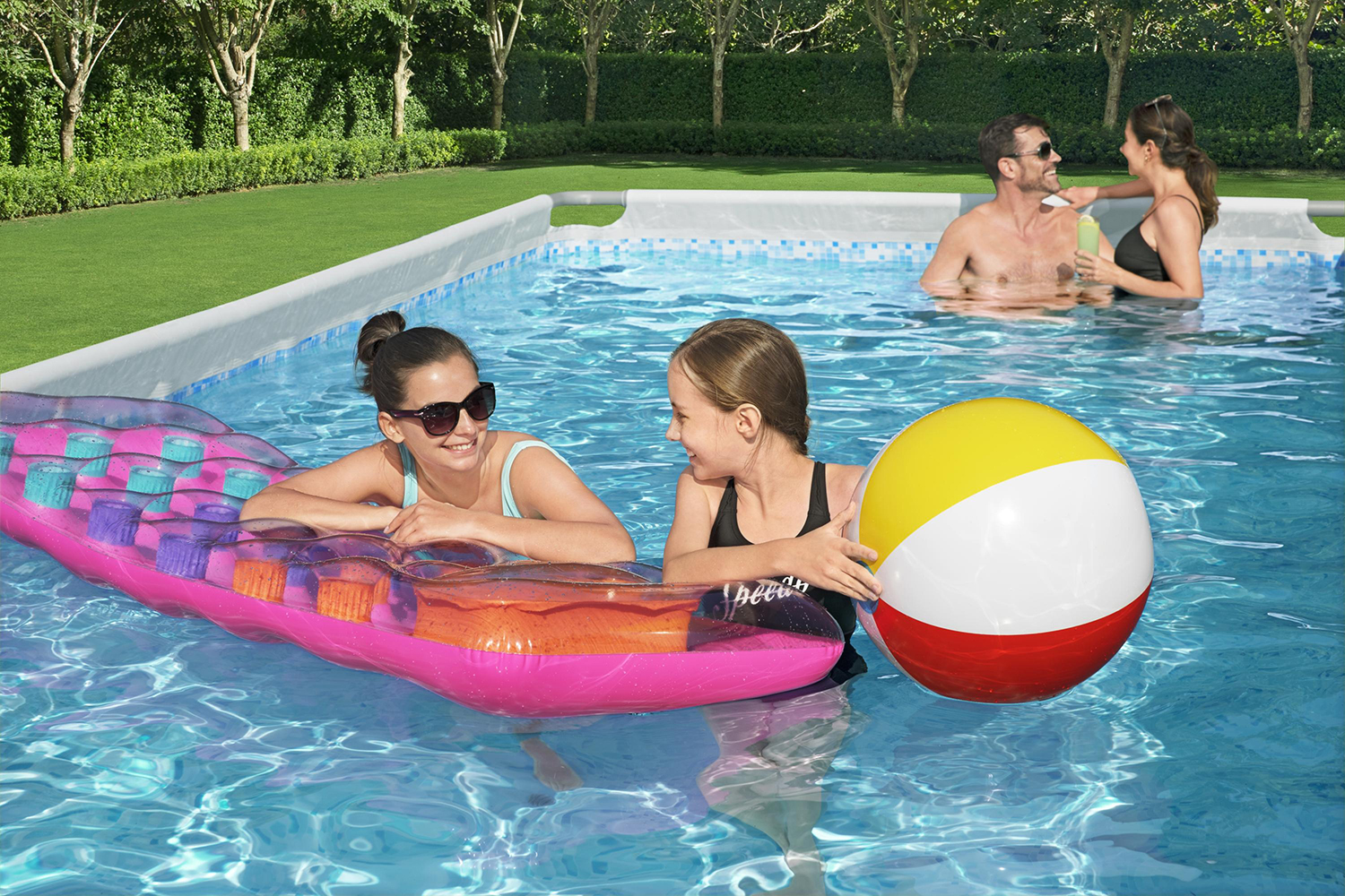 Power Steel 16' x 8' x 48"/4.88m x 2.44m x 1.22m Rectangular Pool