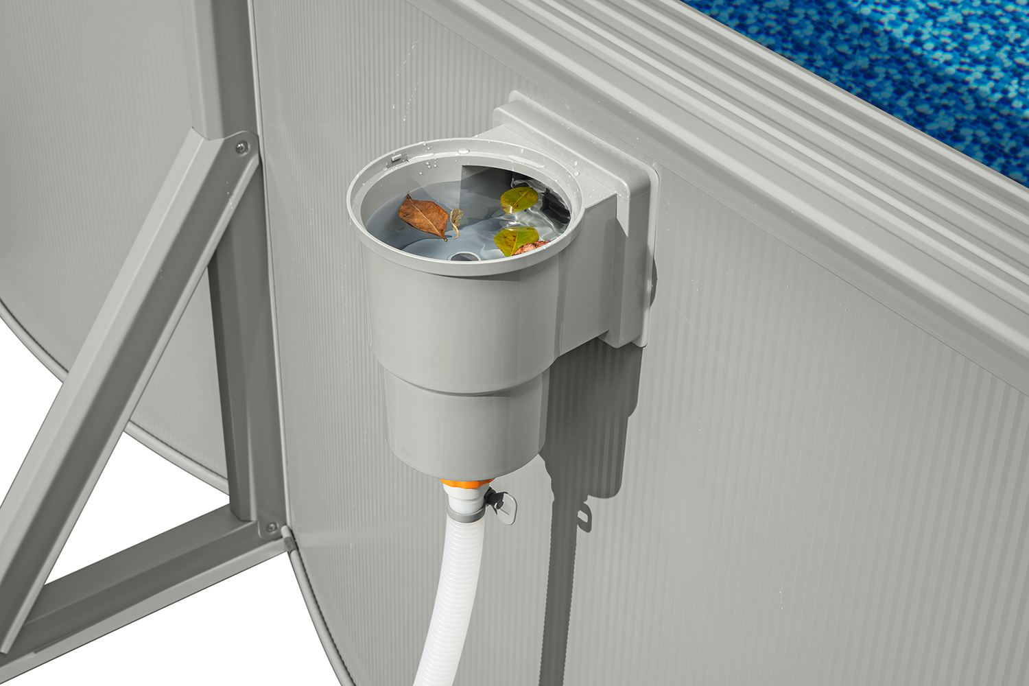 Hydrium™ Stahlwandpool Komplett-Set mit Sandfilteranlage Ø 300 x 120 cm, granitgrau, rund Hydrium™ Stahlwandpool Komplett-Set mit Sandfilteranlage Ø 300 x 120 cm, granitgrau, rund