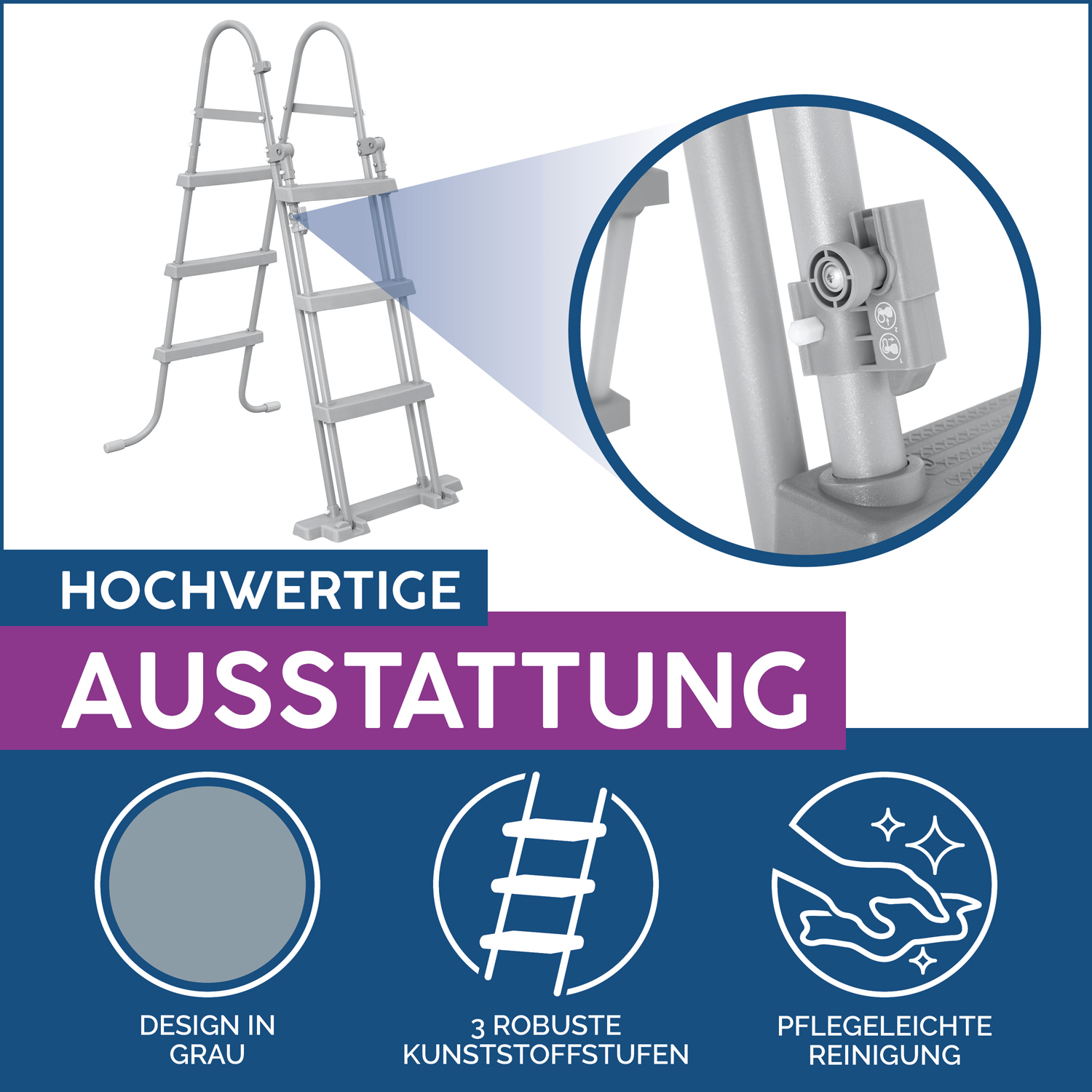 Flowclear™ Sicherheitsleiter 107 cm Flowclear™ Sicherheitsleiter 107 cm