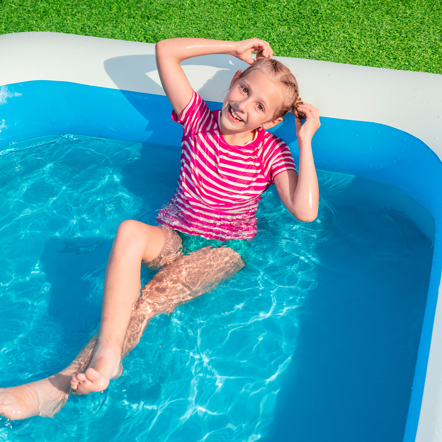 Family Pool 305 x 183 x 46 cm, eckig