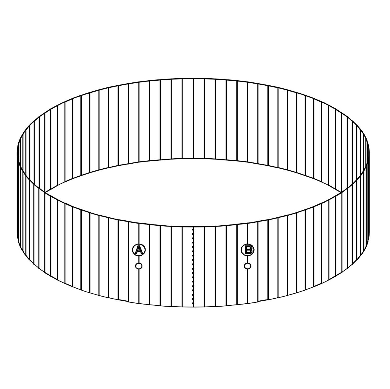 Bestway® Spare Part Steel Wall for 12'x36" Hydrium Splasher pool