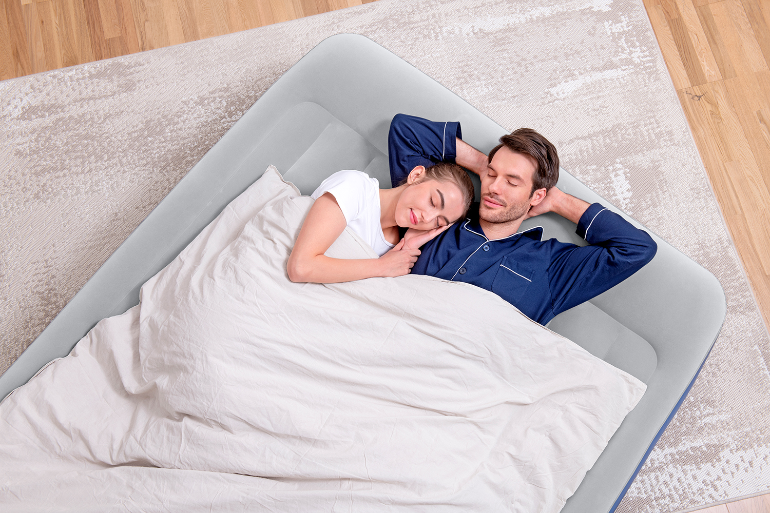 TriTech® Doppelluftbett mit integrierter Elektropumpe 203 x 152 x 46 cm