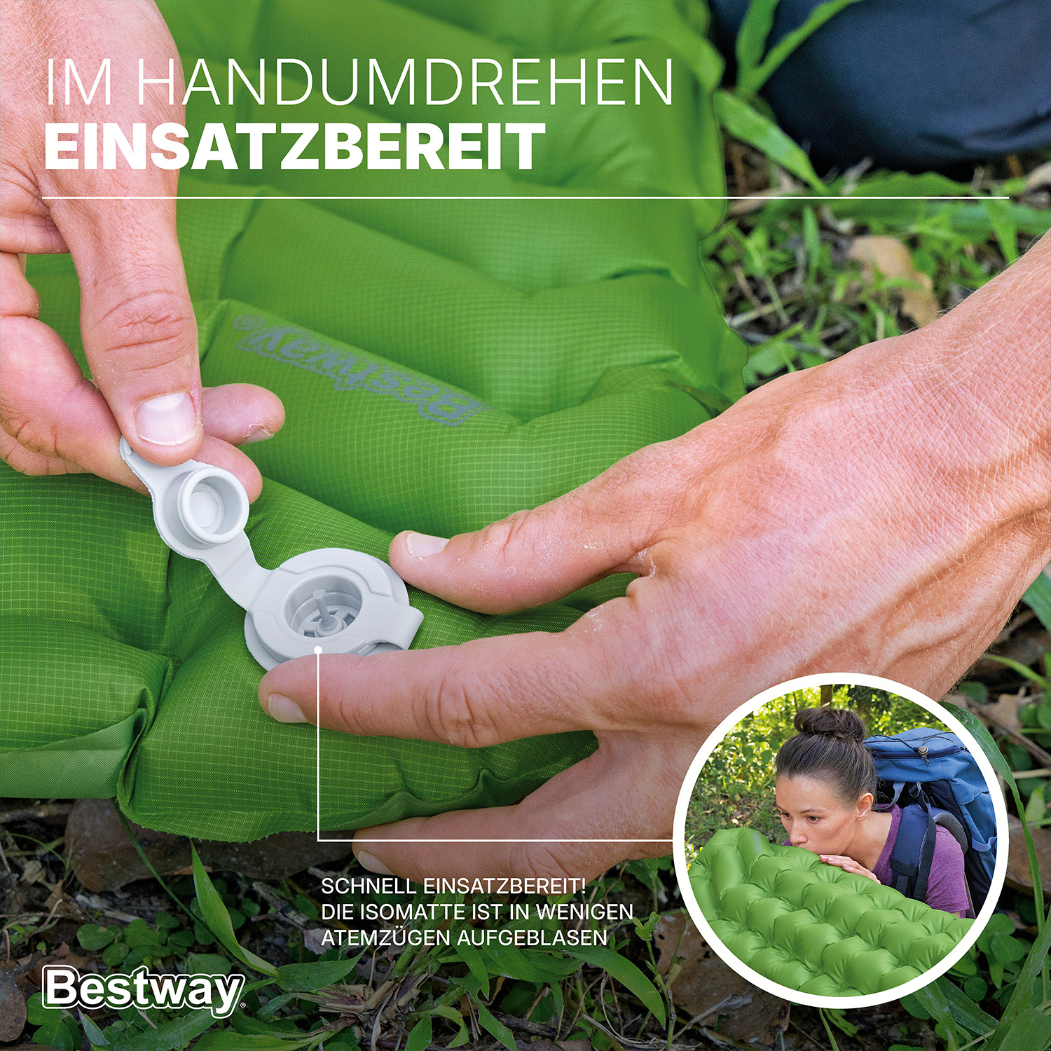 aufblasbare Single XL Isomatte WanderLite™ 198 x 71 x 6,5 cm