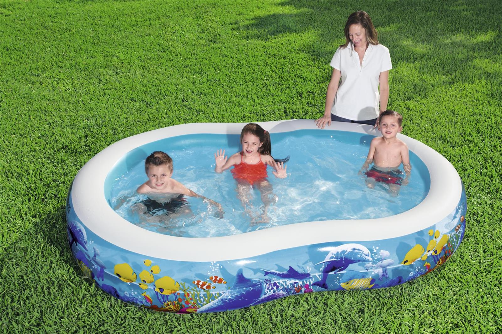 Family Pool Sea Ground 262 x 157 x 46 cm, oval