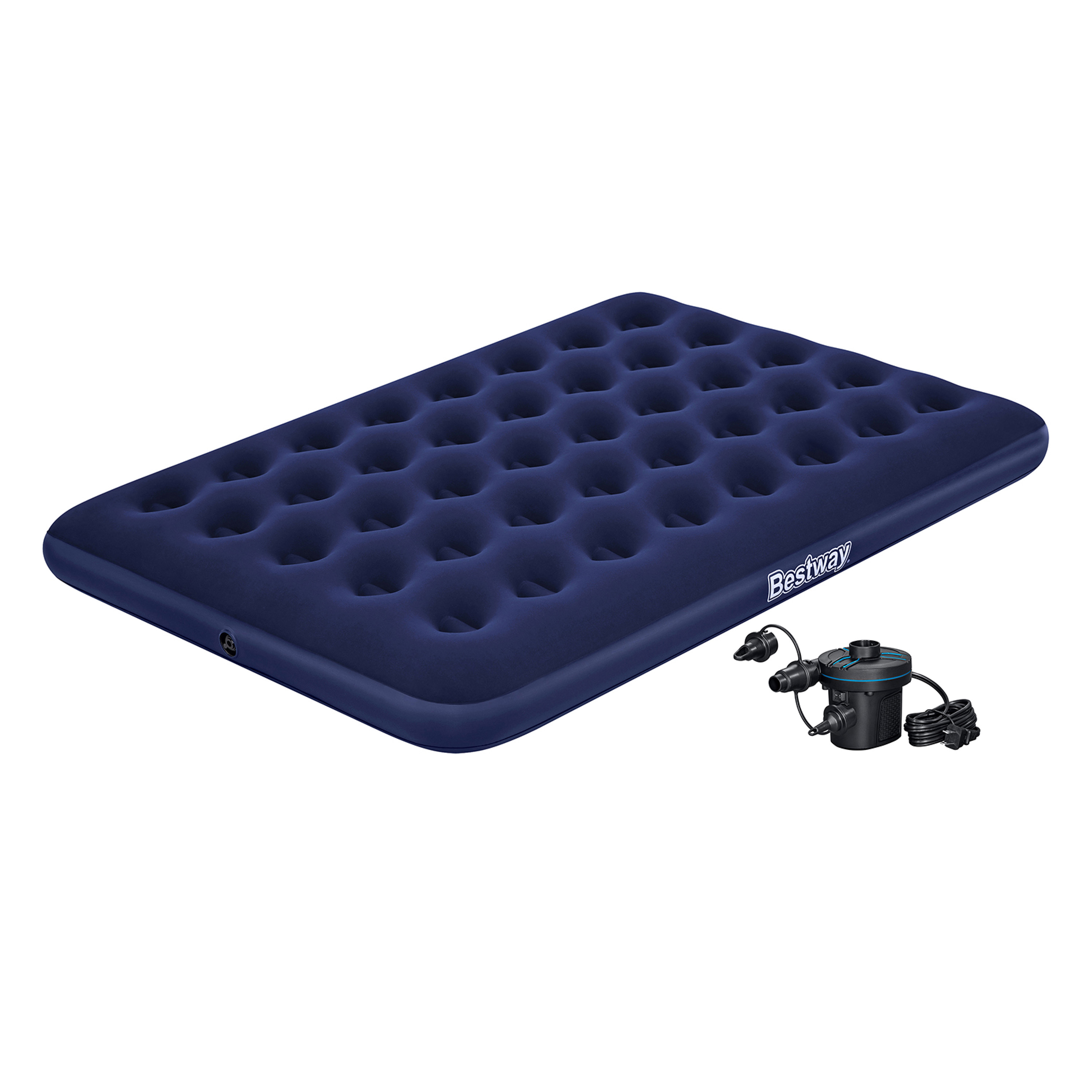 Doppelluftbett mit externer Elektropumpe 191 x 137 x 22 cm