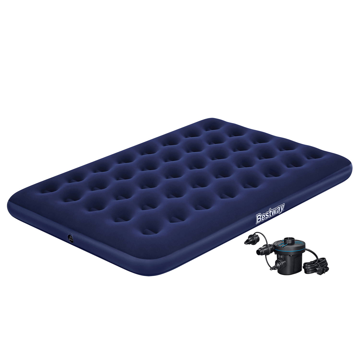Doppelluftbett mit externer Elektropumpe 191 x 137 x 22 cm