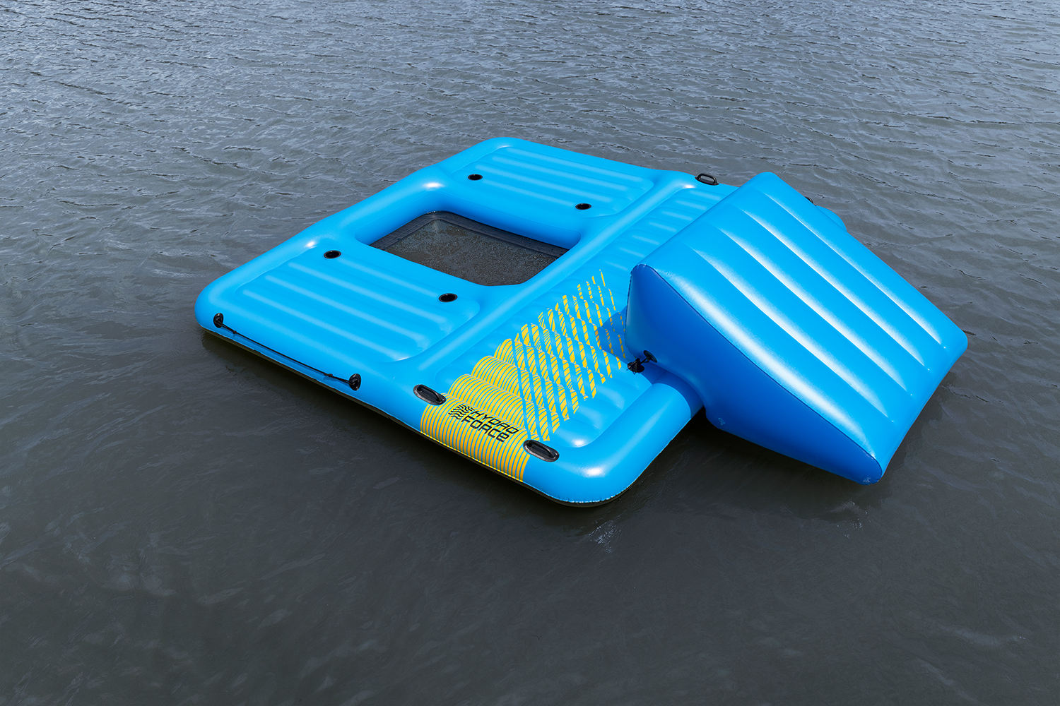 Badeinsel Summer Slide™ mit Wasserrutsche 376 x 311 cm
