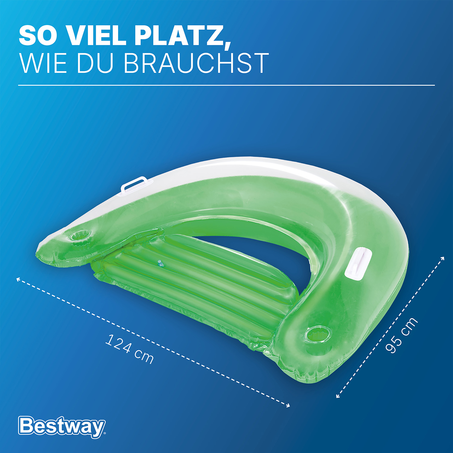 Bestway® 60" x 39"/1.52m x 99cm Lazy Lounge Sit 'N Ease Chair