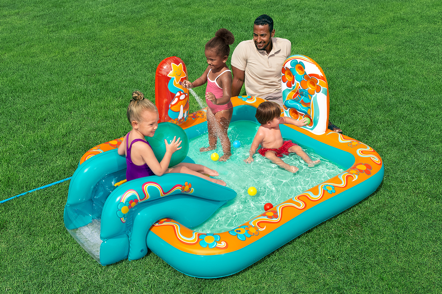 Wasserspielcenter Retro-Welt  193 x 152 x 74 cm
