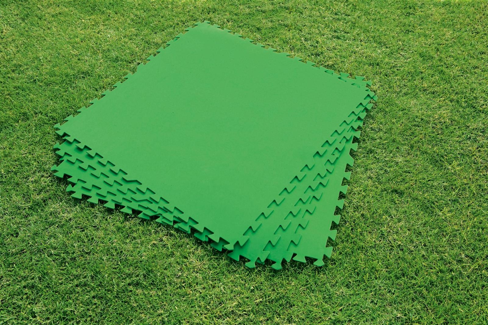 Flowclear™ Pool-Bodenschutzfliesen Set, 9 Stück á 78 x 78 cm, grün