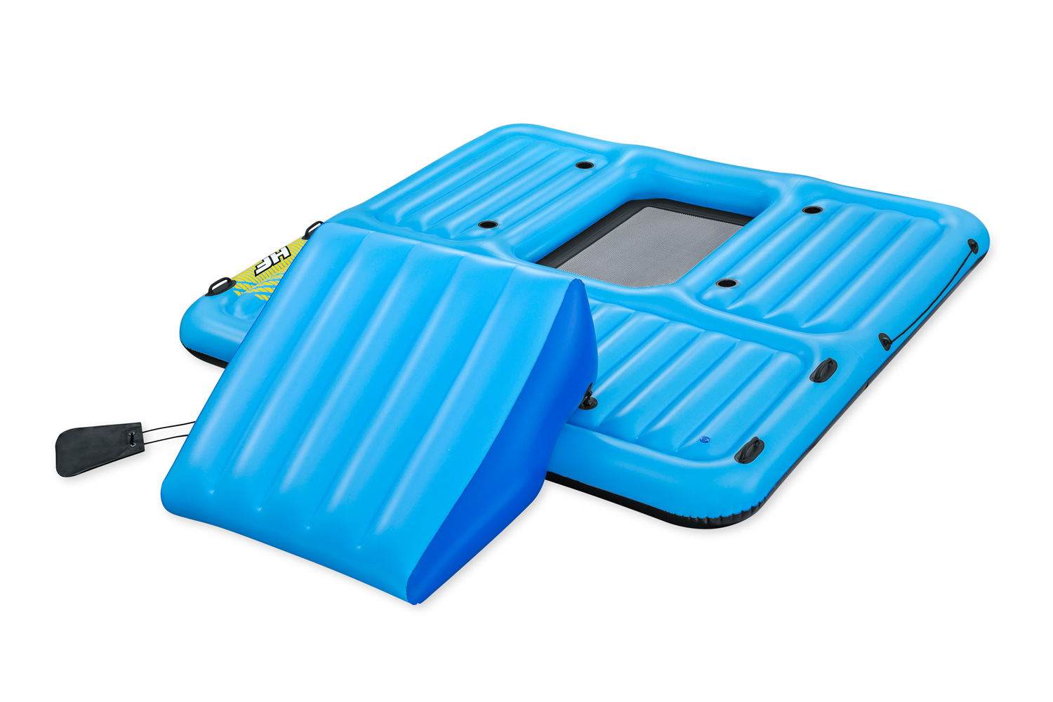 Badeinsel Summer Slide™ mit Wasserrutsche 376 x 311 cm