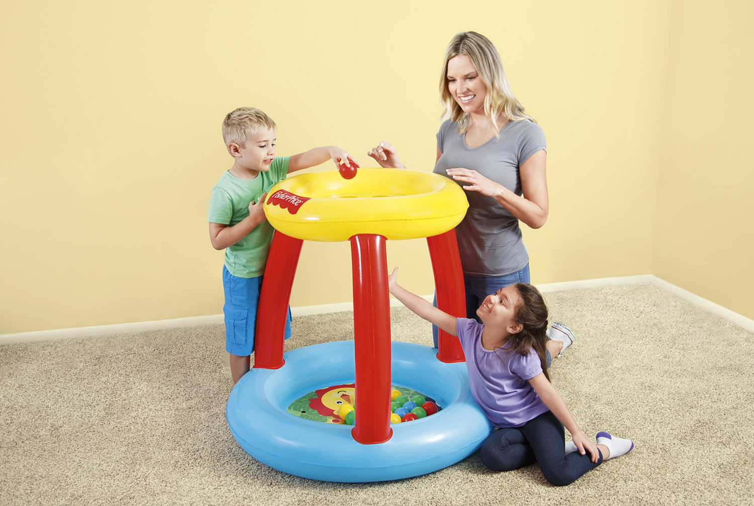 Fisher-Price® 35" x 35" x 33"/"/89cm x 89cm x 84cm Animal Friends Ball Pit