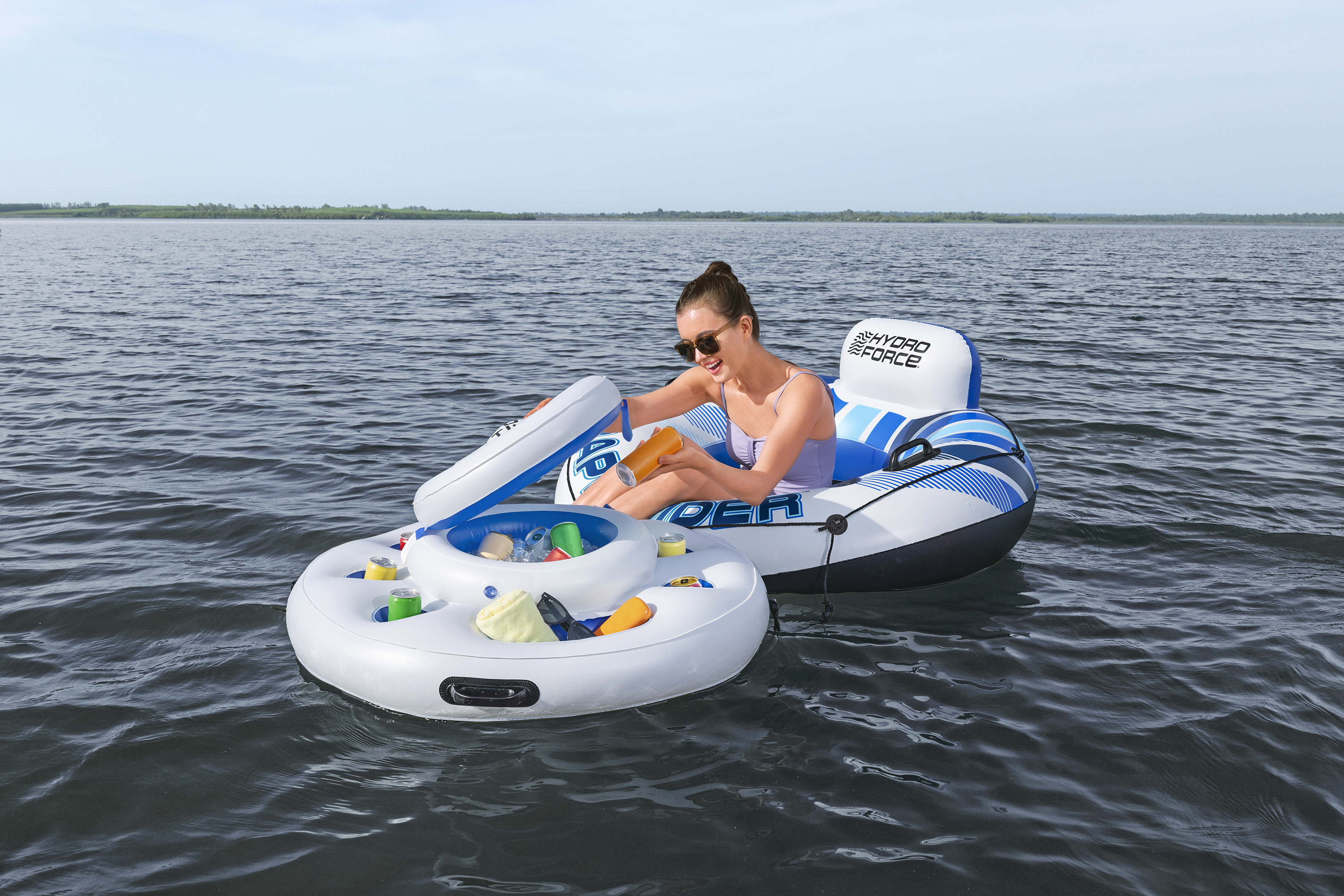 Hydro Force® Schwimmende Kühlbox Polarkreis 90 x 90 cm