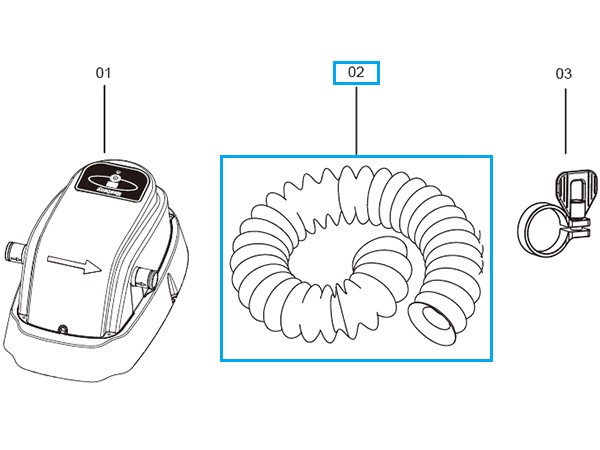 Bestway® Spare Part Hose (Ø 32 mm / 100 cm) for Flowclear™ pool heating