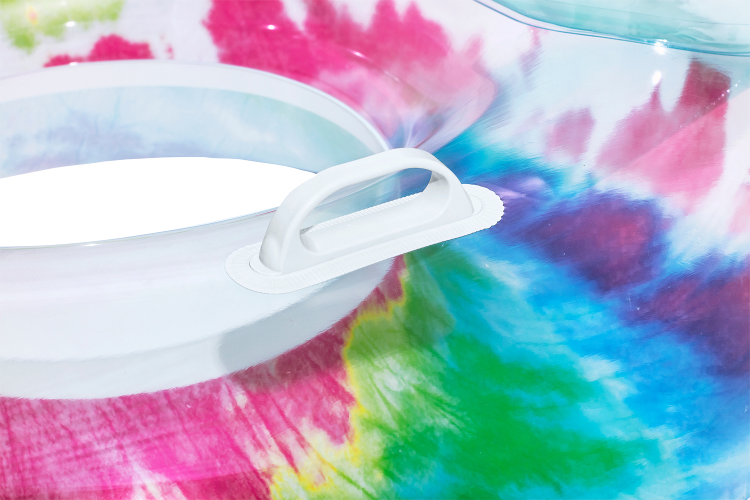Schwimmring Tie Dye mit Kopfstütze 118 x 117 cm
