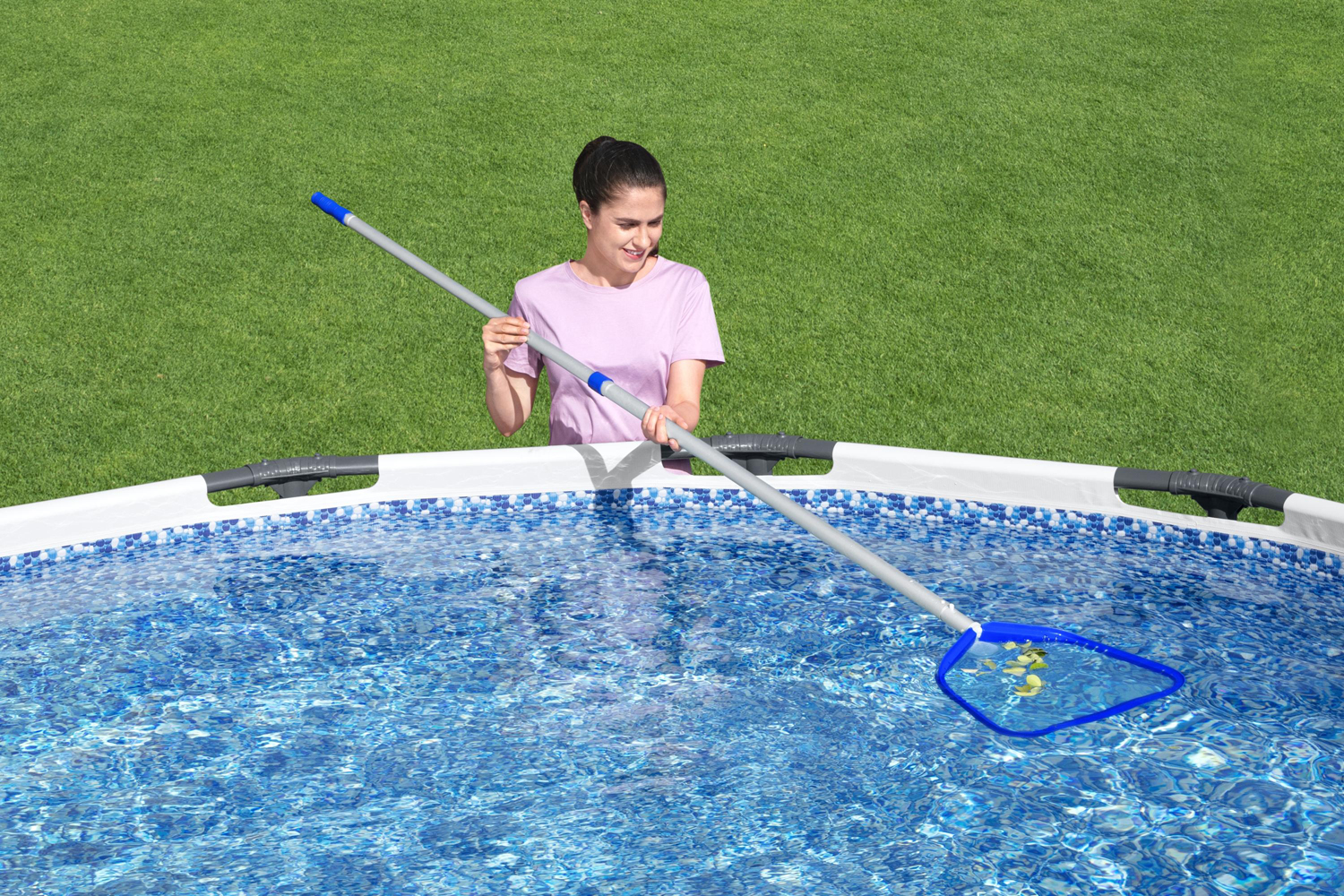 Flowclear™ Poolkescher AquaScoop™ Deluxe für Bestway® Teleskopstange 40 x 53 x 4,8 cm