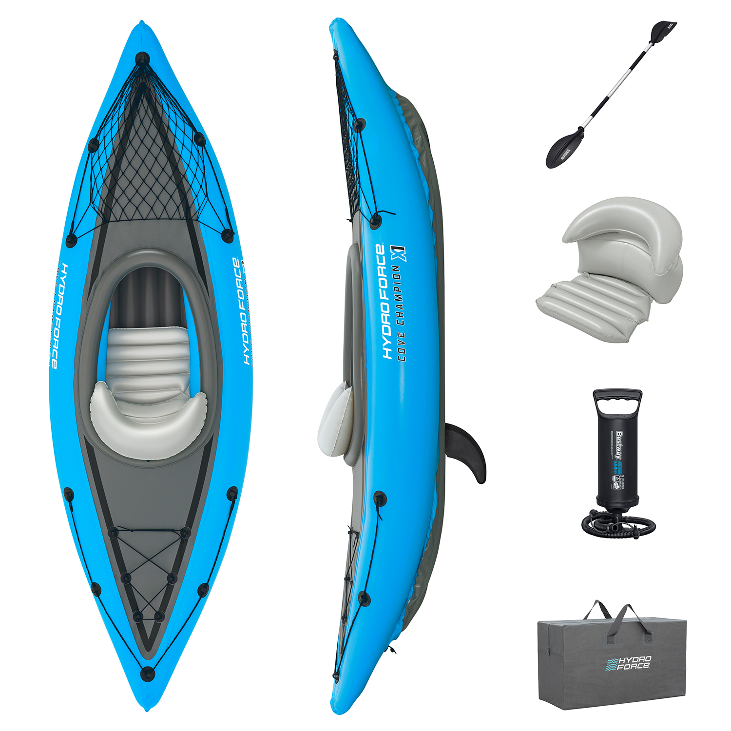 Hydro-Force™ Kajak Set Cove Champion™ X1 275 x 81 x 45 cm