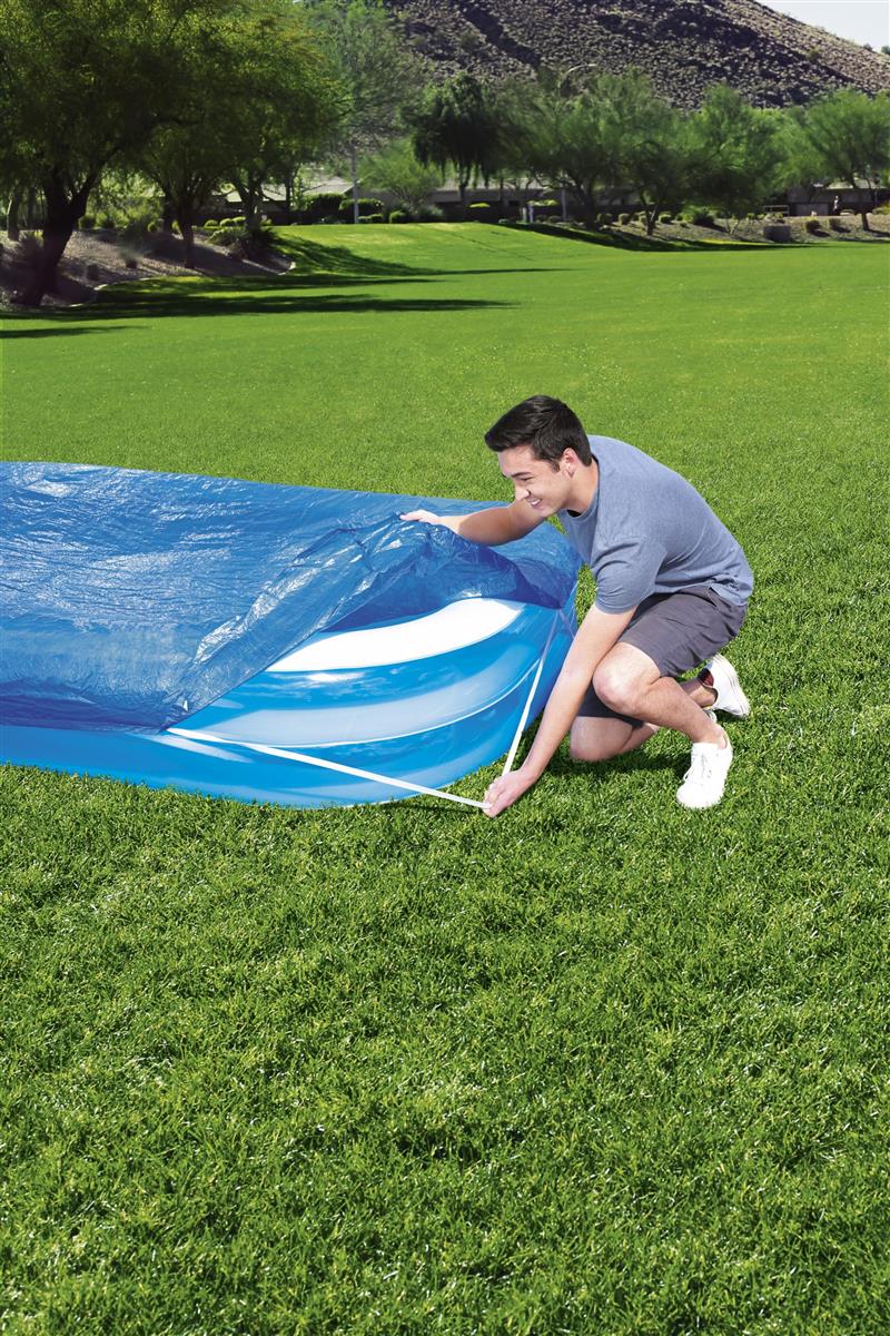 PE-Abdeckplane passend für 262 x 175 cm cm Family Pools, blau, eckig
