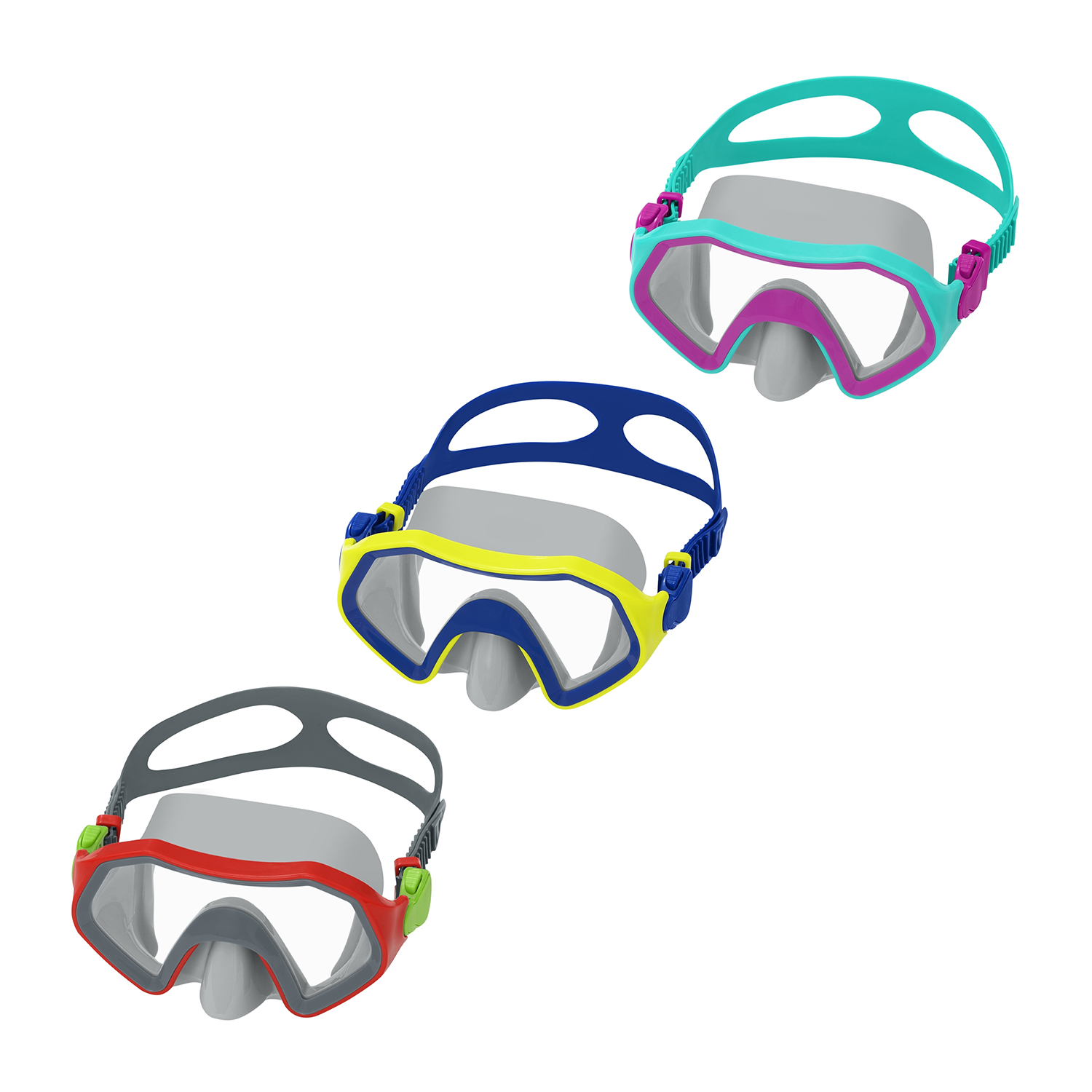 Crusader™ Tauchmaske ab 7 Jahren, sortiert