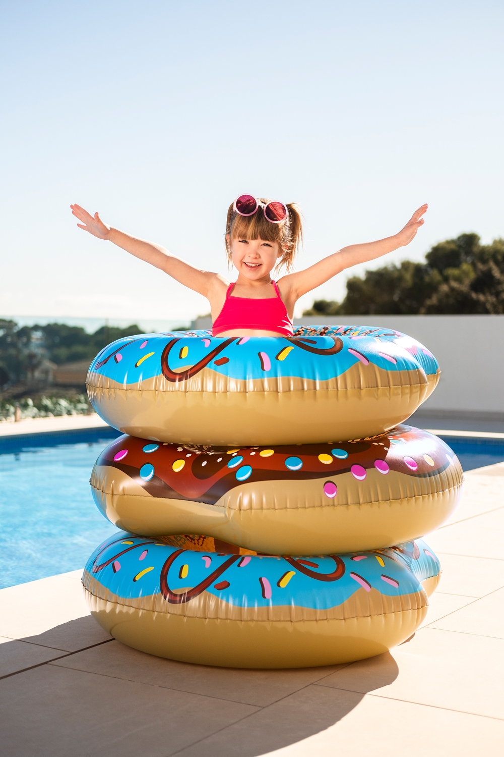 Schwimmring Donut Ø 107 cm, sortiert