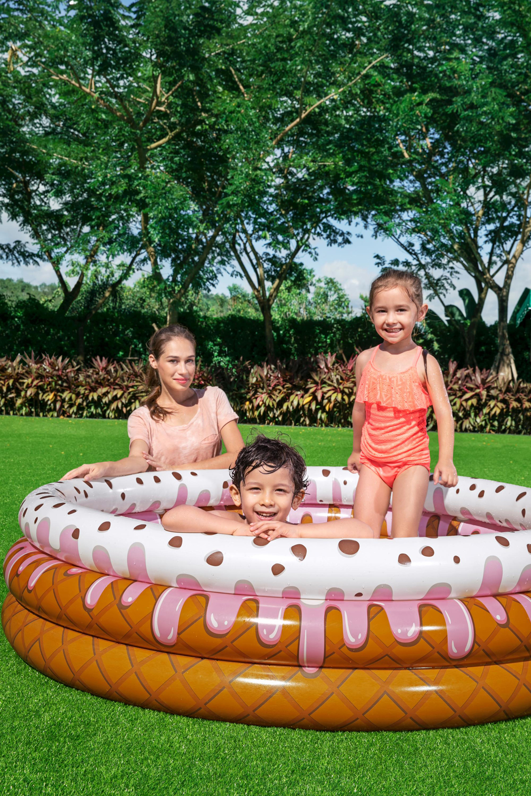 Bestway® ?63" x H15"/?1.60m x H38cm Sundae Funday Kiddie Pool
