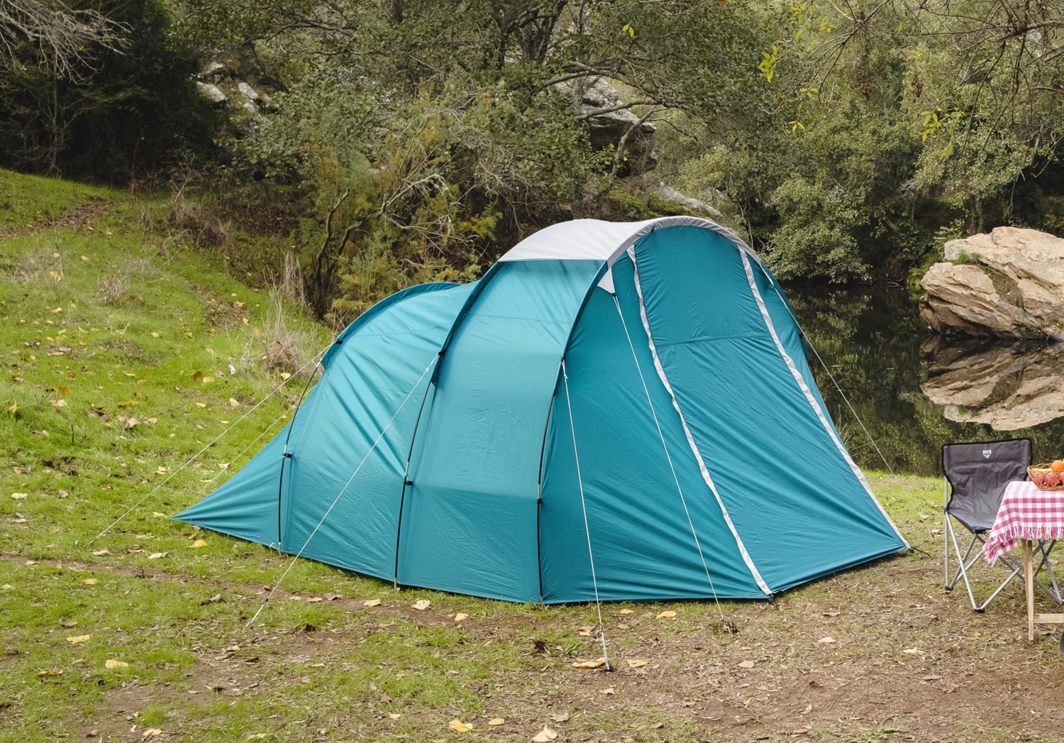 Pavillo™ (10'+37")x8'4"x71"/(3.05m+95cm)X2.55mX1.80m Family Dome 4 Tent
