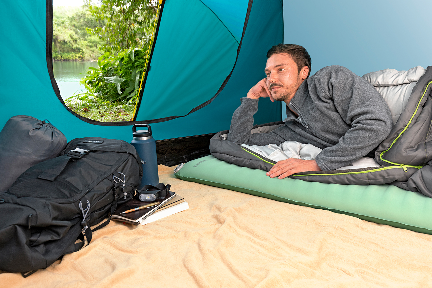 Selbstaufblasende Single Schlafmatte ComforTrek™ 183 x 63,5 x 7,6 cm