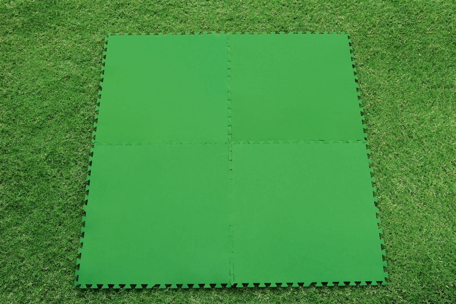 Flowclear™ Pool-Bodenschutzfliesen Set, 9 Stück á 78 x 78 cm, grün