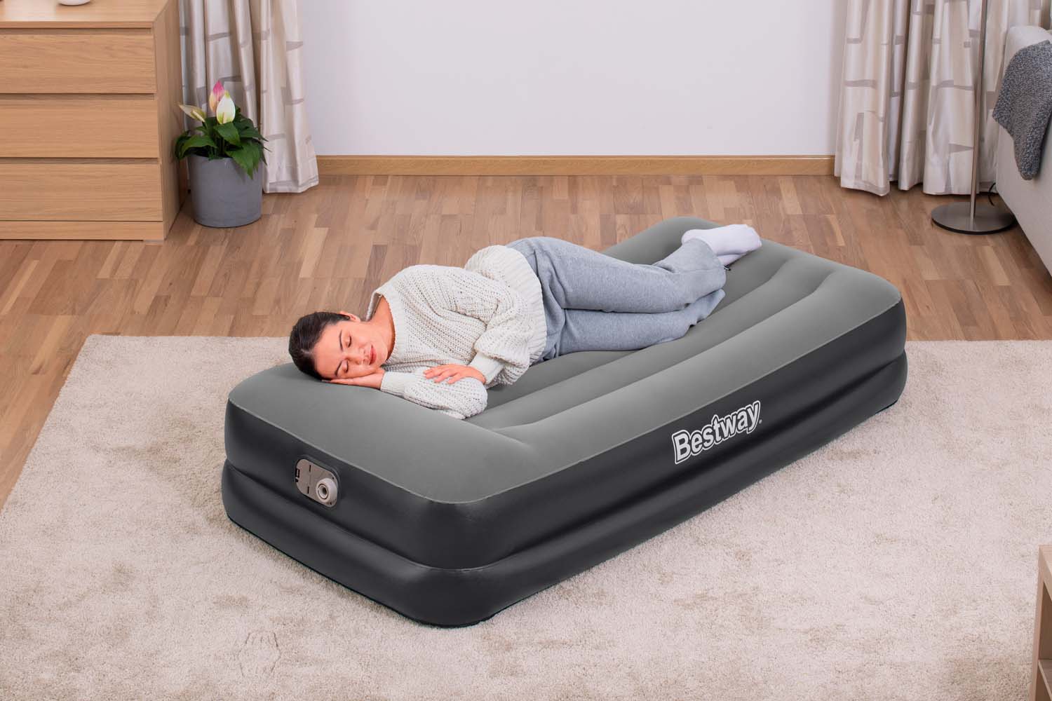 TriTech™ Single-Luftbett mit integrierter Elektropumpe 191 x 97 x 46 cm