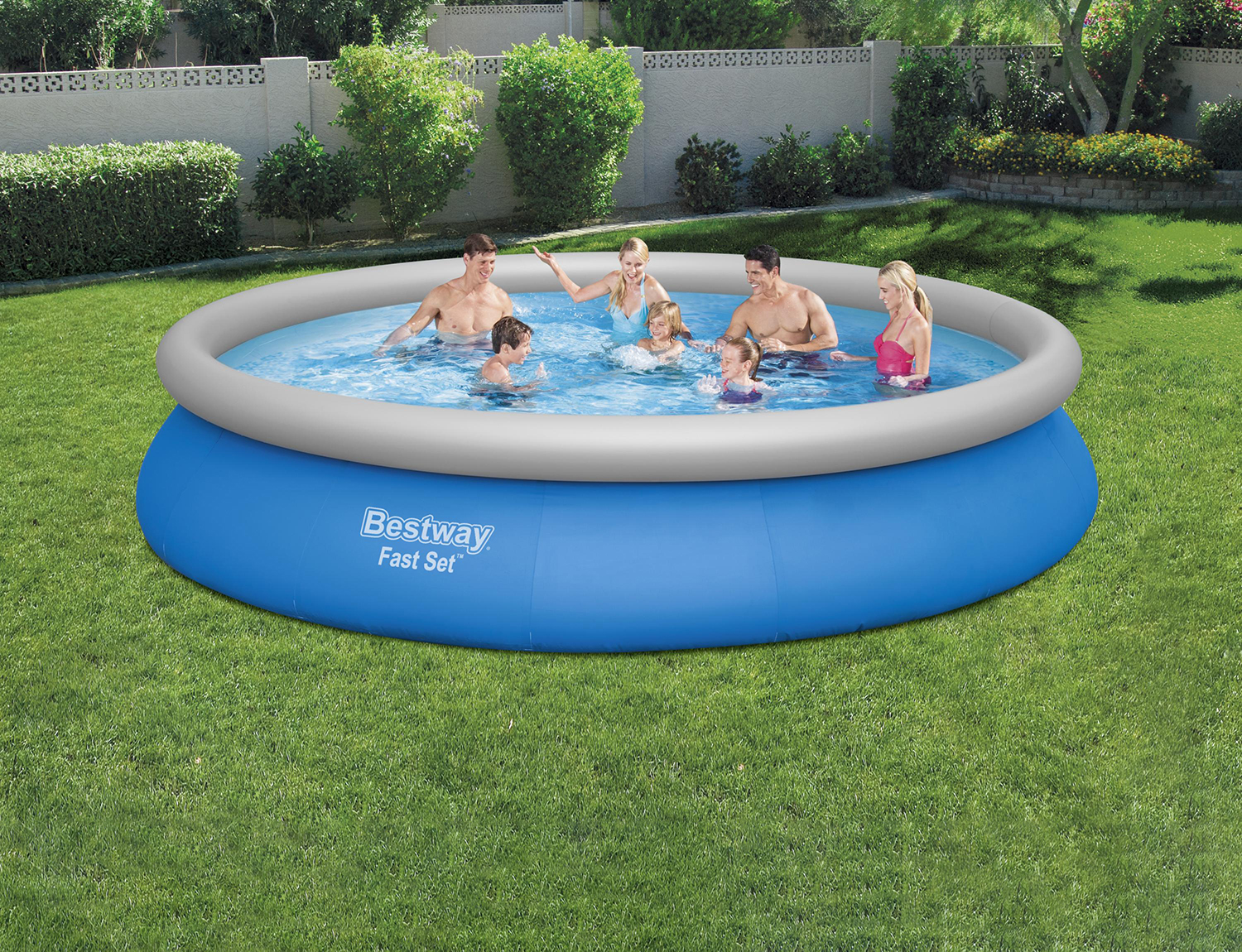 Fast Set™ Aufstellpool-Set mit Filterpumpe Ø 457 x 84 cm, blau, rund