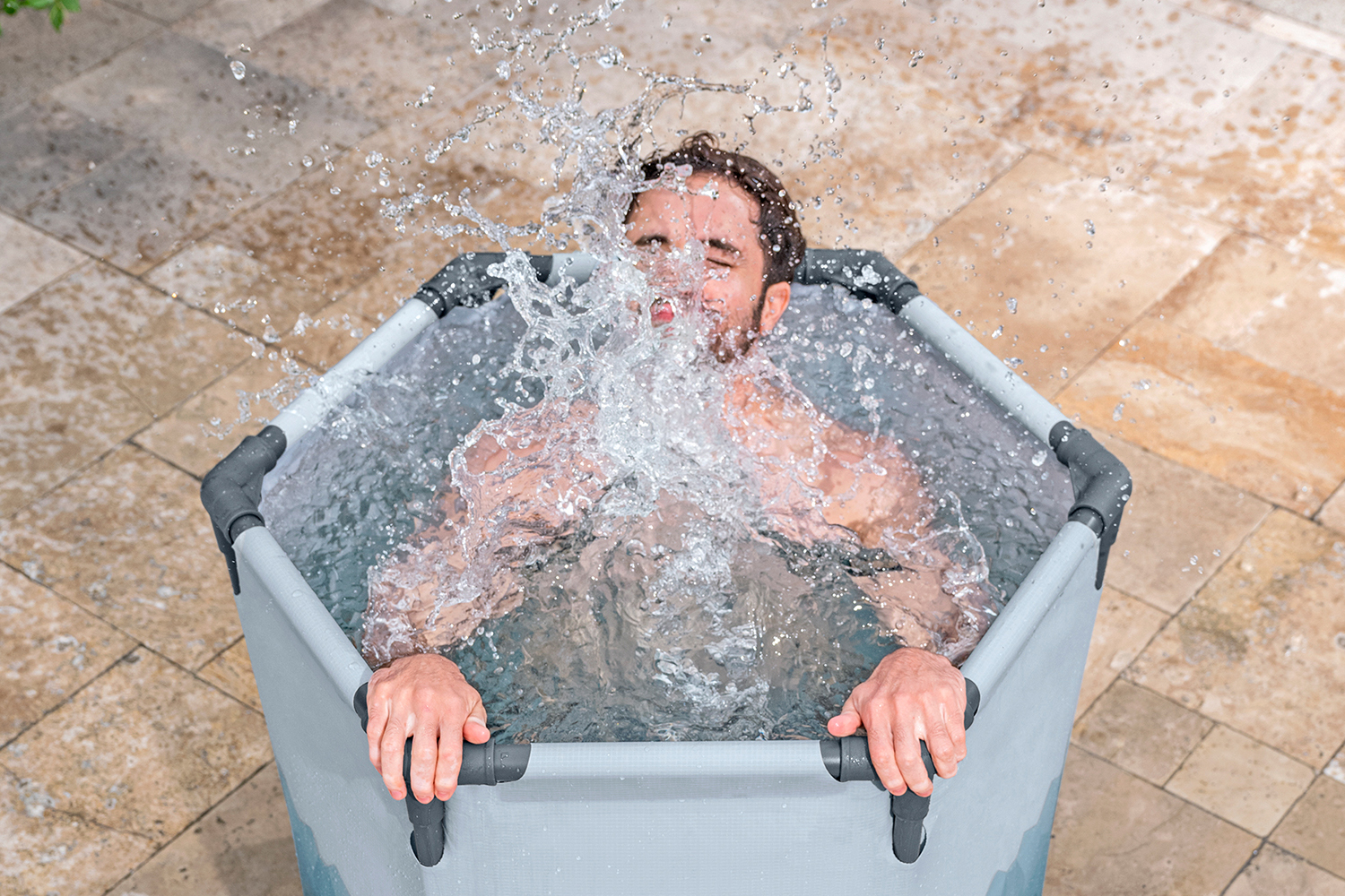 LAY-Z-SPA® Eisbad Glacial Dip™ mit Filterpumpe Ø 90 x 80 cm, rund