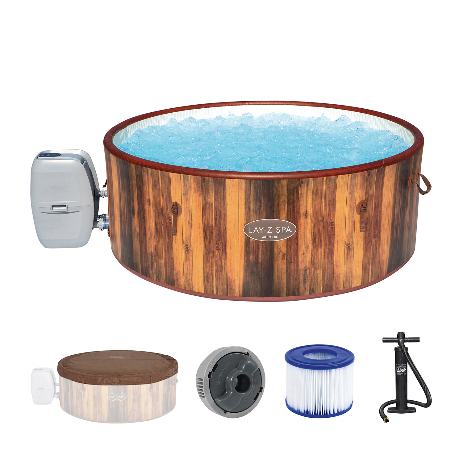 LAY-Z-SPA® WLAN-Whirlpool Helsinki AirJet Plus™ Ø 180 x 66 cm, rund