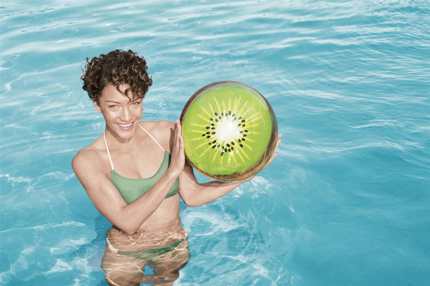 Wasserball Sommerfrucht 46 cm Kiwi
