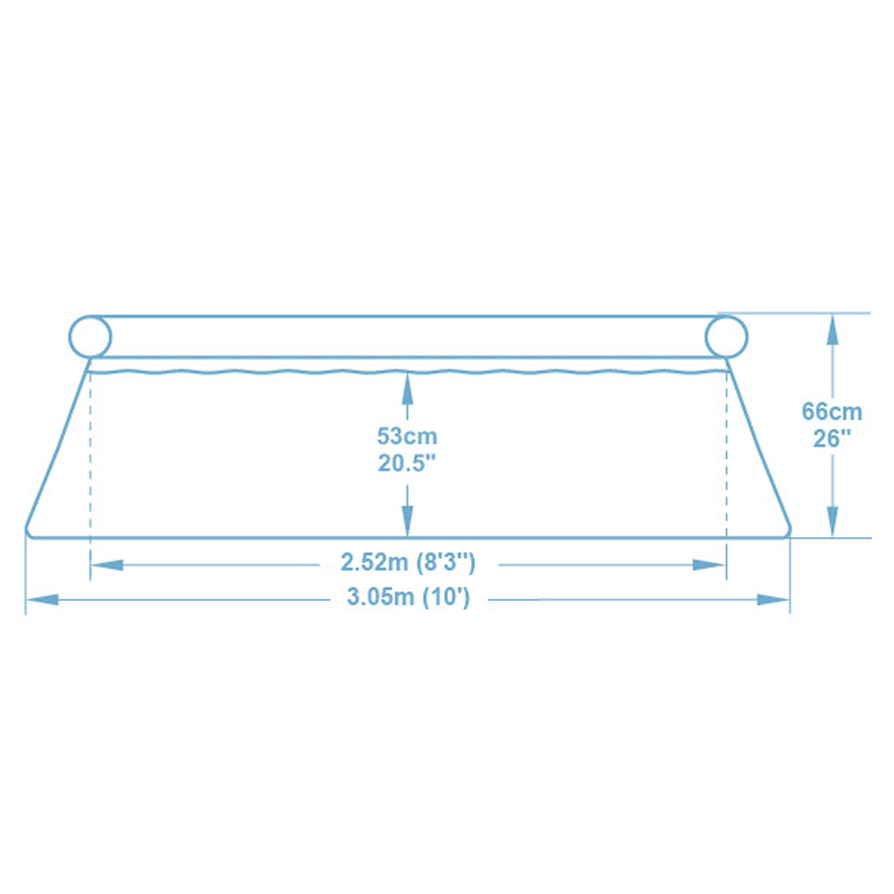 Fast Set™ Aufstellpool Set mit Filterpumpe Ø 305 x 66 cm, blau, rund
