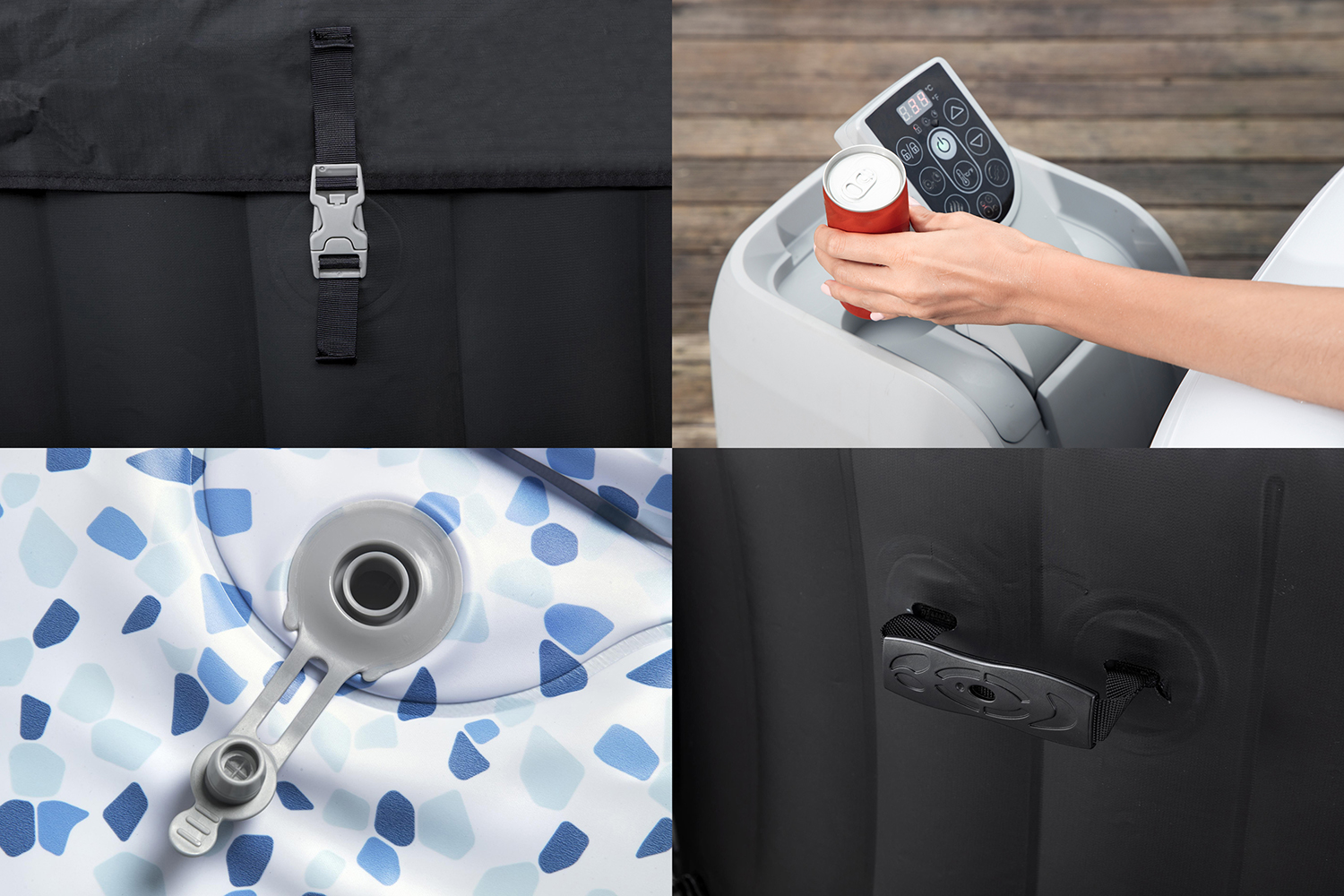 LAY-Z-SPA® Whirlpool Miami AirJet™ Ø 180 x 66 cm, rund