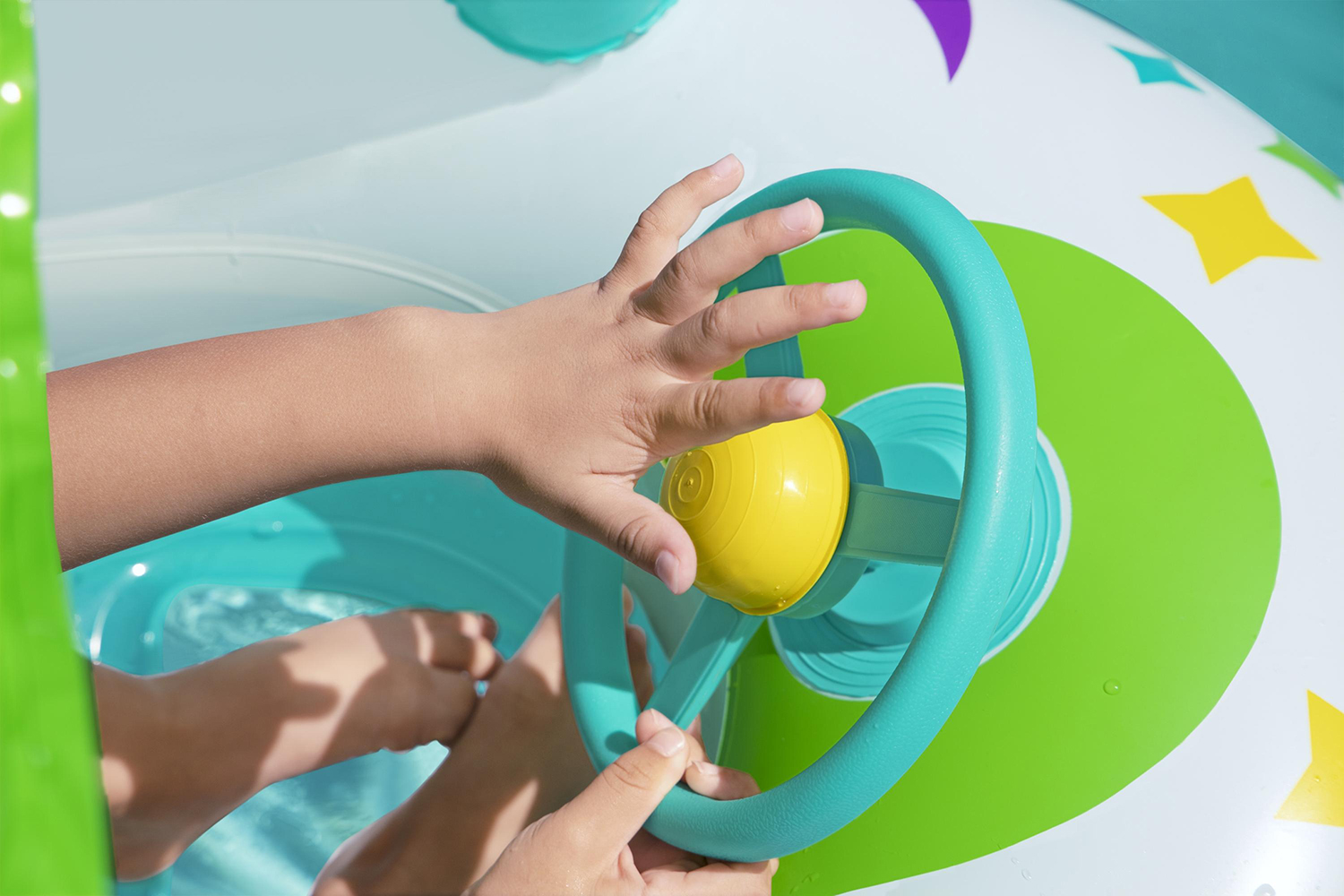 Space Splash™ Kinder Schlauchboot Raumschiff mit Sonnenschutzdach 107 x 112 cm Space Splash™ Kinder Schlauchboot Raumschiff mit Sonnenschutzdach 107 x 112 cm