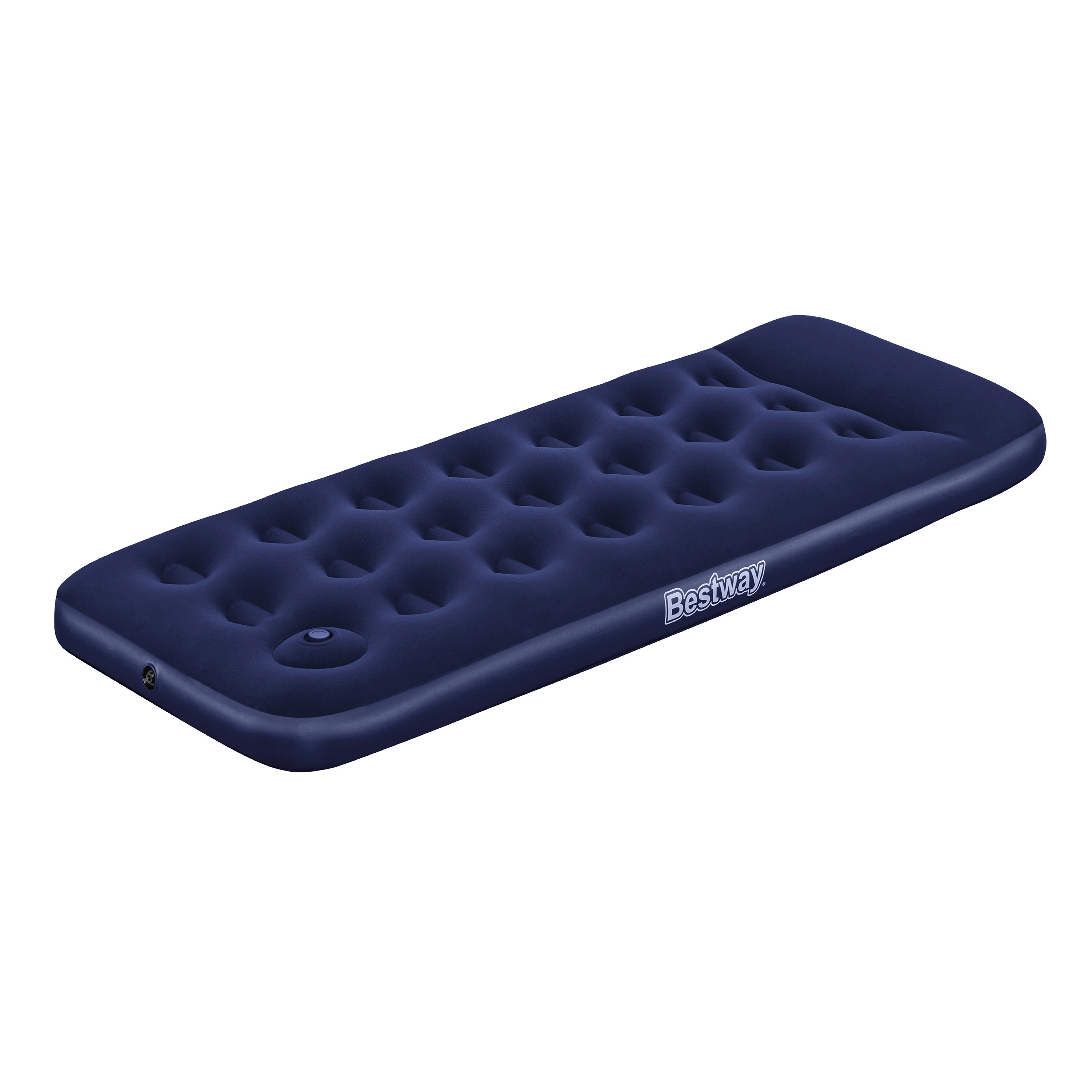 Single Luftbett mit integrierter Fußpumpe 185 x 76 x 28 cm